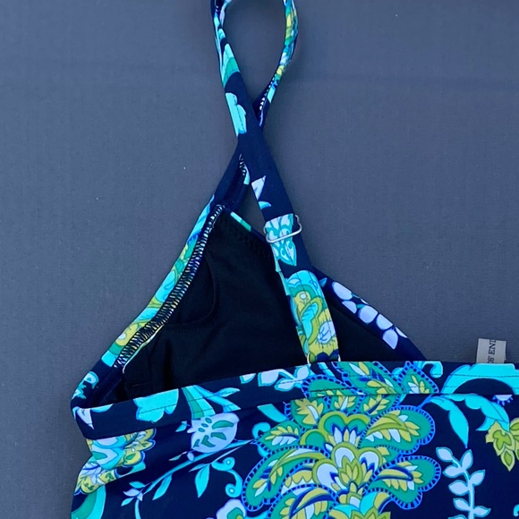 Lands' End Blue and Green Swimwear - Picture 4 of 5